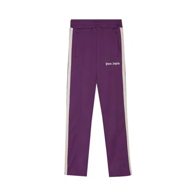 Pre-owned Palm Angels Classic Track Pants 'burgundy/off White' In Red