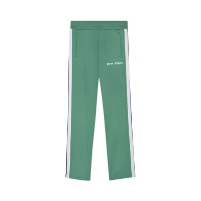 Pre-owned Palm Angels Classic Track Pants 'green/white'