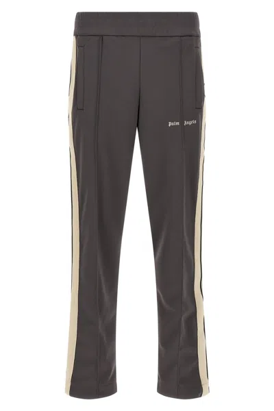 Palm Angels Logo Track Joggers Straight Leg Style In Animal Print
