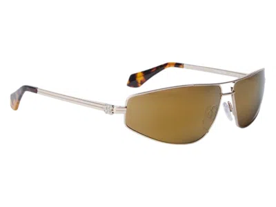 Pre-owned Palm Angels Clavey Gold Sunglasses In Gold Gold (peri059s24met0017676)