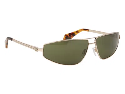 Pre-owned Palm Angels Clavey Gold Sunglasses In Gold Green (peri059s24met0017655)
