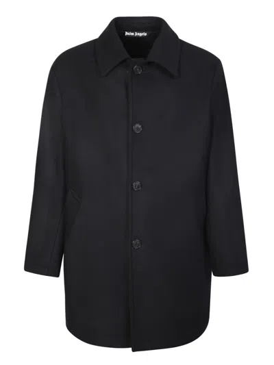 Palm Angels Coats In Black