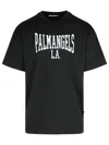 Palm Angels College Print T-shirt In Black