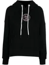 Palm Angels Black College Classic Hoodie In Black
