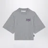 Palm Angels College Crew-neck T-shirt In Gray