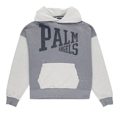 Pre-owned Palm Angels College Hoodie 'grey'