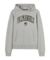 Palm Angels College Palm Logo Printed Hoodie In Gray