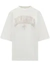 Palm Angels College Palm T-shirt In Off White-ivory