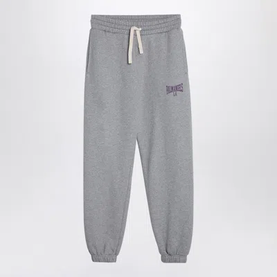 PALM ANGELS COLLEGE PANT MELANGE GREY/VIOLET