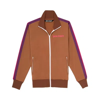 Pre-owned Palm Angels College Track Jacket 'brown/magenta'