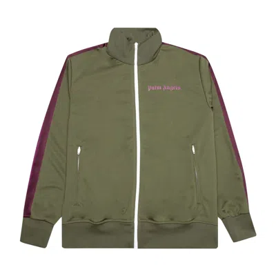 Pre-owned Palm Angels College Track Jacket 'military Purple' | Green | Men's Size Xxl