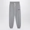 Palm Angels Jogger Grey Cotton Pants In Gray