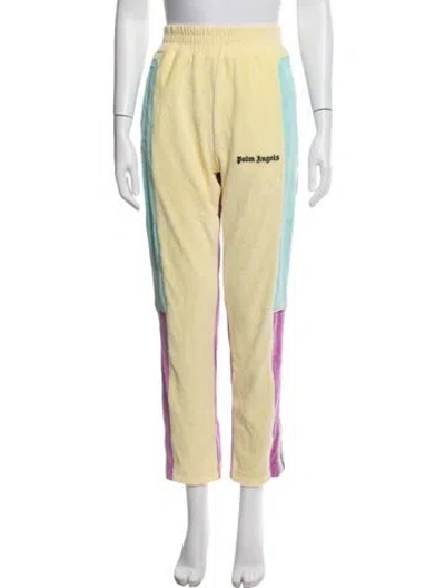 Pre-owned Palm Angels Colorblock Pattern Lounge Set W/ Tags In Yellow