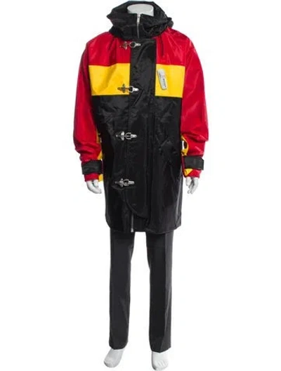 Pre-owned Palm Angels Colorblock Pattern Parka In Multi