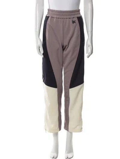 Pre-owned Palm Angels Colorblock Pattern Sweatpants In Purple