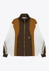 Palm Angels Colorblocked Logo Track Jacket In Multicolor