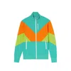 Palm Angels Color-block Track Jacket In Multicolor Polyester In Multi