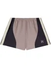 Palm Angels Colour-block Track Shorts In Purple