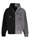 Palm Angels Colourblock Hoodie In Black