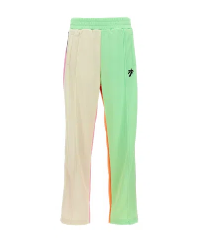 Palm Angels Colourblock Logo-print Track Pants In Nude