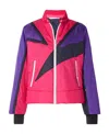 Palm Angels Thunderbolt Color-block Padded Ski Jacket In Pink