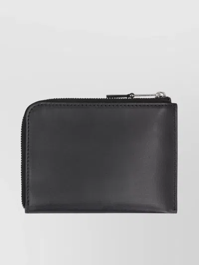 Palm Angels Compact Smooth Leather Card Holder
