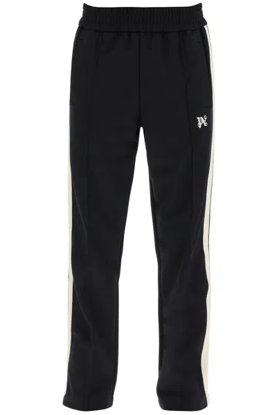 Palm Angels Contrast Band Joggers With Track In In Black