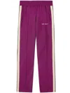Palm Angels Contrast Band Joggers With Track In In Purple