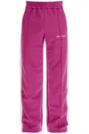 Palm Angels Contrast Band Joggers With Track In In Purple
