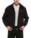 Palm Angels Logo-embroidered Shell Jacket In Black
