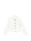 Palm Angels Contrast-stitching Jacket In White
