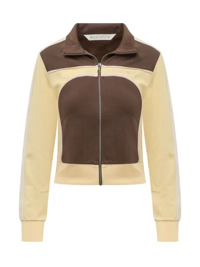 Palm Angels Contrasting Panel Track Jacket In Multi