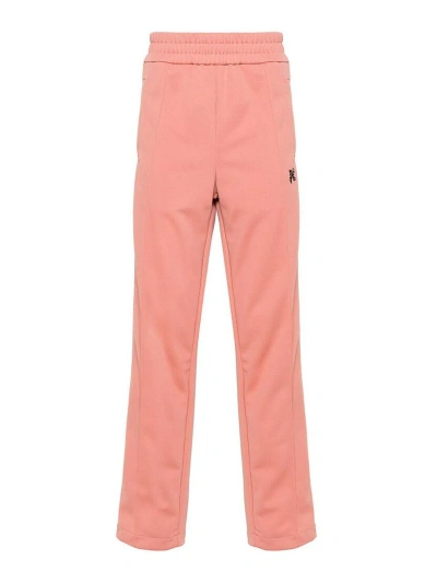 Palm Angels Logo-embroidered Track Pants In Pink
