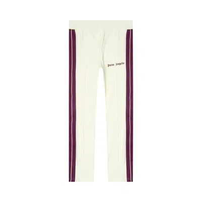 Pre-owned Palm Angels Cord Fleece Track Pants 'light Grey/purple' | Men's Size Xl