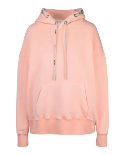 Palm Angels Corded Hooded Sweater In Pink