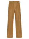 Palm Angels Corduroy Suit Tape Trousers In Brown