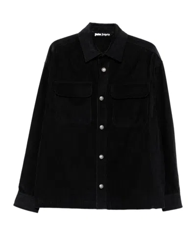 PALM ANGELS CORDUROY BUTTON-FASTENING OVERSHIRT