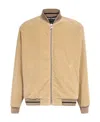 Palm Angels Corduroy Cotton Bomber Jacket In Nude