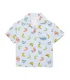 Palm Angels Bananas Shirt In Blue