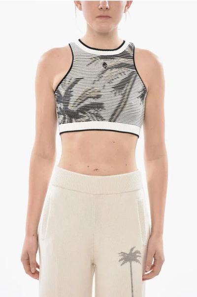 Palm Angels Cotton-blend Carrot-fit Cargo Pants In Brown