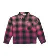 PALM ANGELS COTTON-BLEND CHECK SHIRT (4-12+ YEARS)