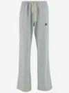 PALM ANGELS PALM ANGELS COTTON BLEND TRACK PANTS WITH LOGO