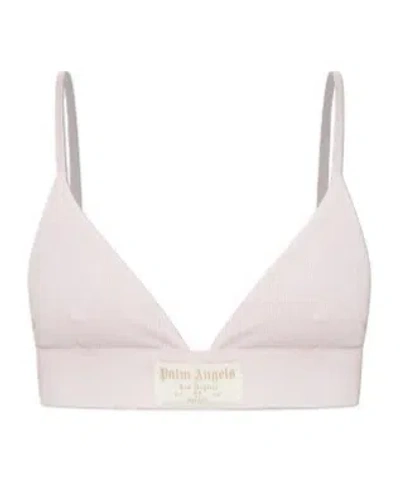 Palm Angels Cotton Bra In Pink