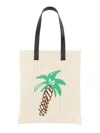 Palm Angels Men's Cotton Canvas Shopping Bag