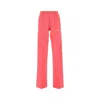 Palm Angels Multicolor Cotton Casual Pants In Pink