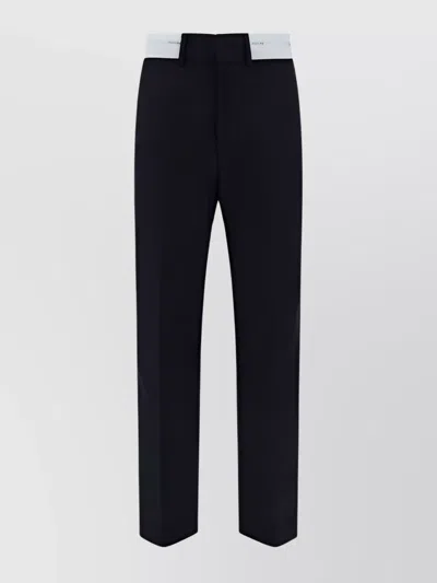 PALM ANGELS COTTON CHINO TROUSERS WITH BACK AND SIDE POCKETS