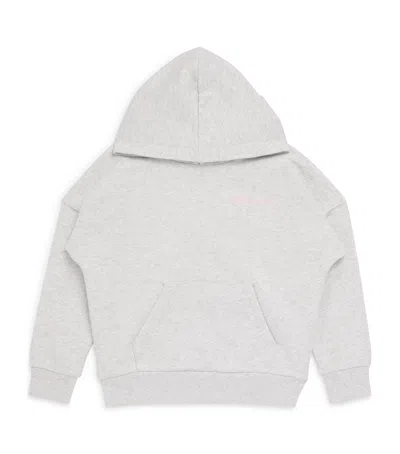 Palm Angels Kids' Cotton Classic Logo Hoodie In Gray