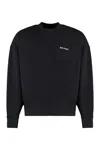 Palm Angels Cotton Oversize Crew Neck Sweatshirt