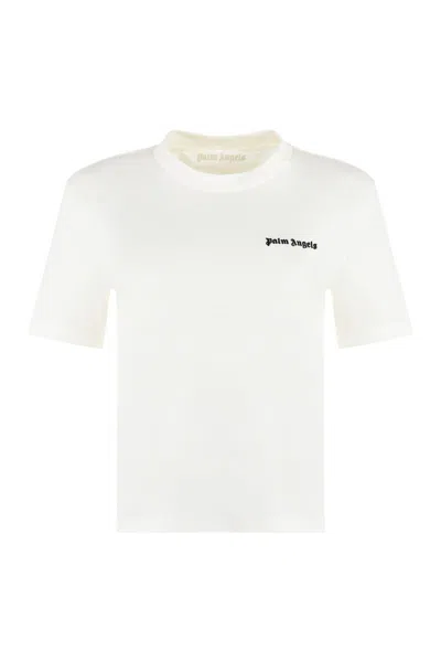 Palm Angels Off White Cotton T-shirt Set In Multi