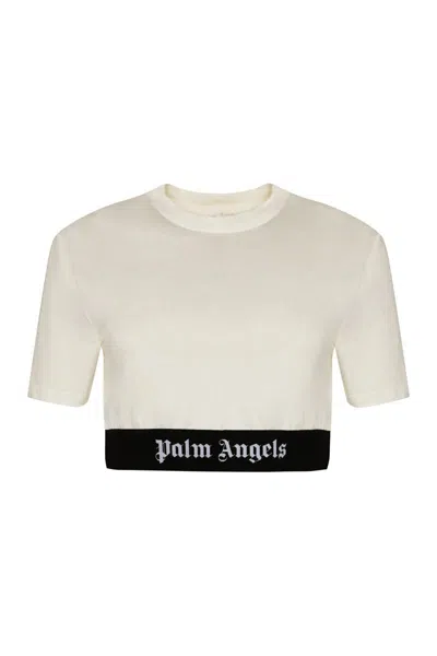 PALM ANGELS PALM ANGELS COTTON CROP TOP